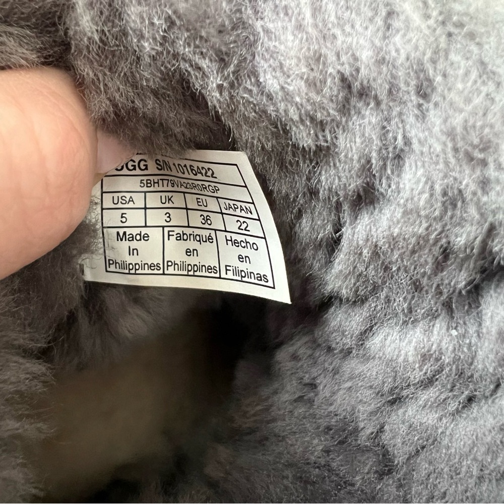 {UGG} Mini Bailey Button ll Grey Boots - Picture 8 of 8
